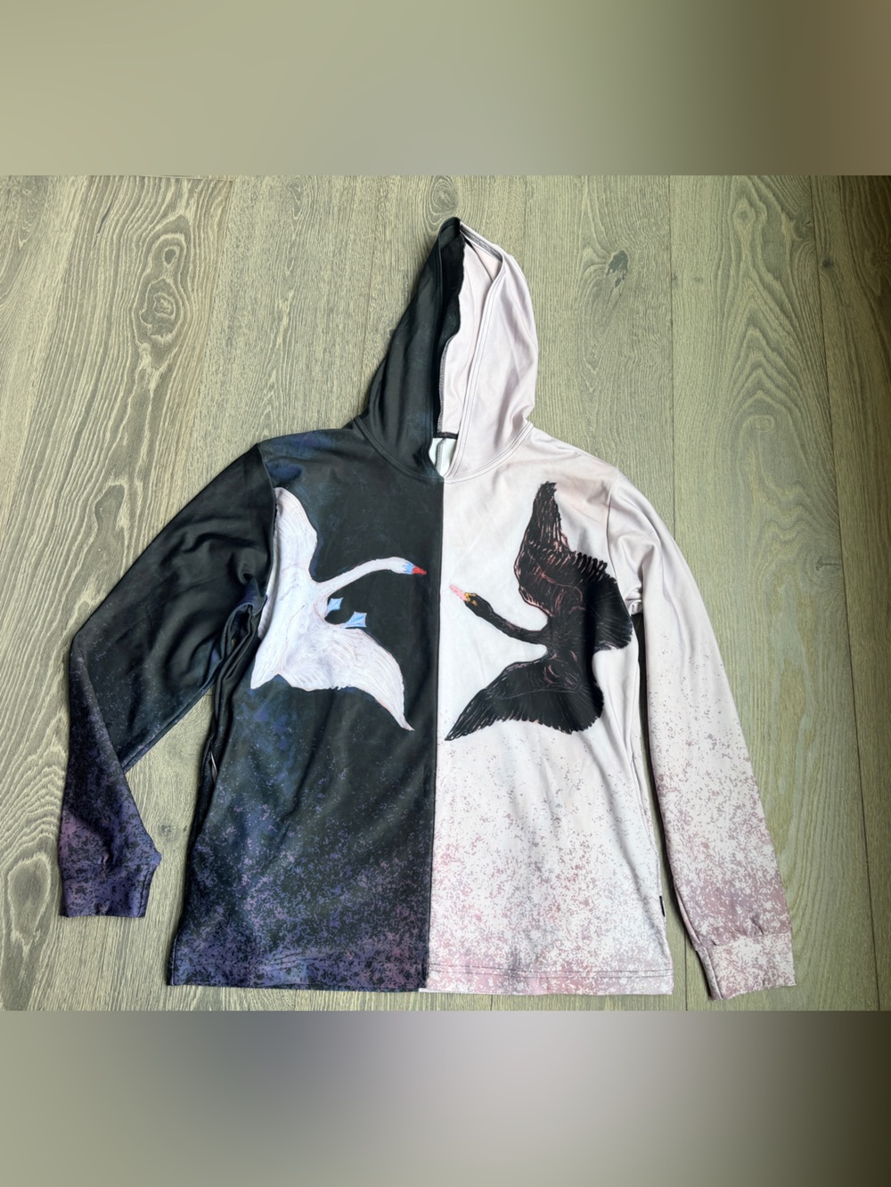 BlackMilk The Swans Split Hoodie Size Medium